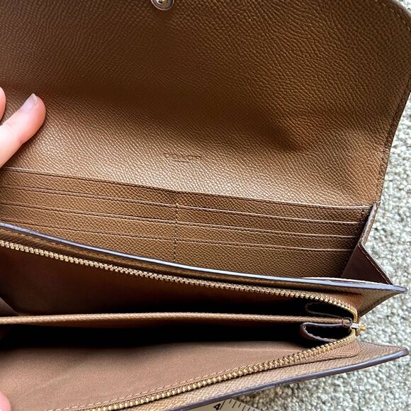 COACH MARGOT CARRYALL CROSSGRAIN LEATHER F57527 SATCHEL CROSSBODY BAG BROWN - Picture 4 of 12